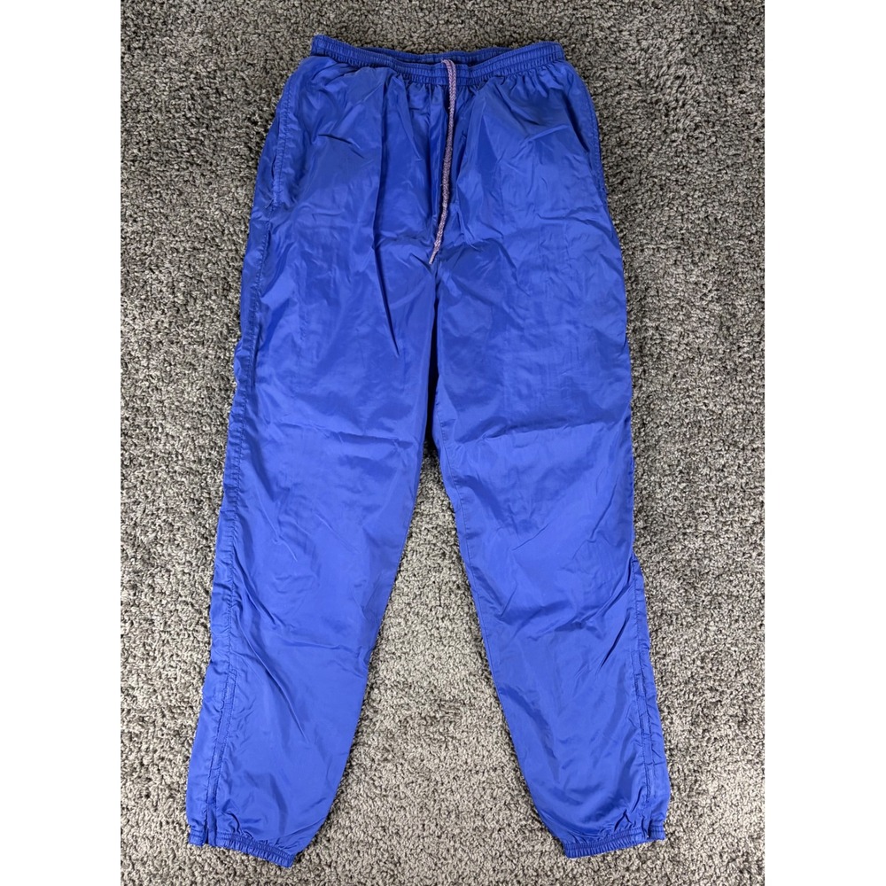 Vintage Nike Windbreaker Pants purple / blue Track Joggers Womens Medium 10-12